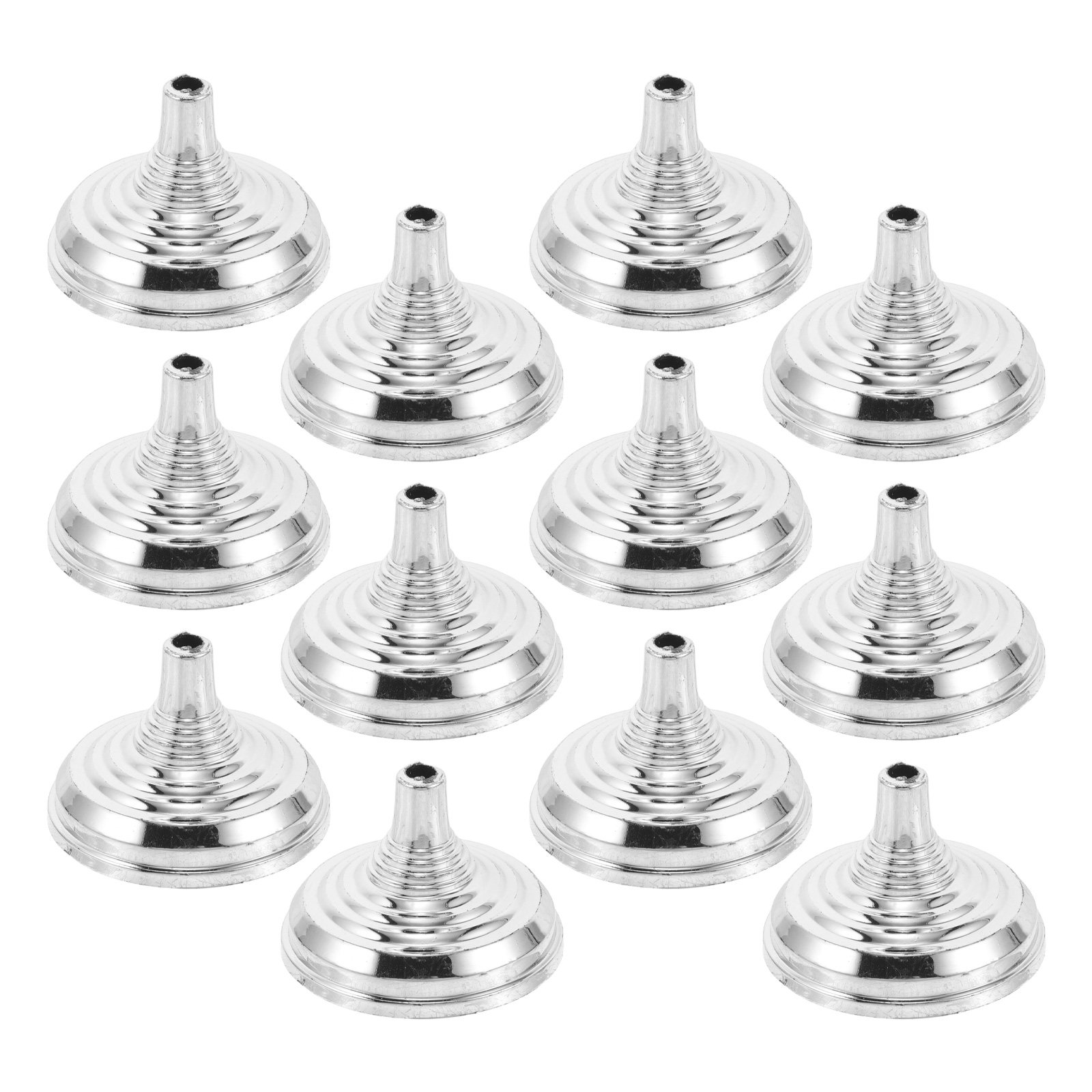 Conference Table Round - ฐานตั้งธงขนาดเล็กสีเงิน 12 ชิ้น ขนาดกะทัดรัด แข็งแรง ทนทาน