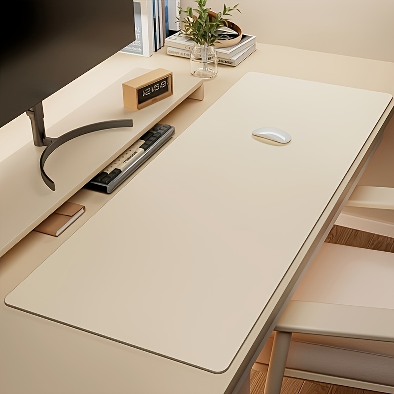 Office Furniture China - แผ่นรองเมาส์หนัง PU ขนาดใหญ่ 1 ชิ้น, แผ่นรองโต๊ะกันลื่นกันน้ำสำหรับสำนักงานหรือบ้าน,