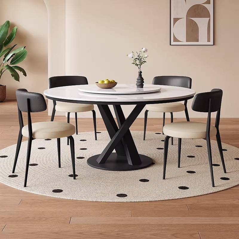 Conference Table Round - การออกแบบโต๊ะอาหารในครัวสไตล์มินิมอล โต๊ะประชุมสมัยใหม่ โต๊ะร้านอาหาร โต๊ะรับประทานอาหารขนาดเล็ก เฟอร์นิเจอร์สำหรับบ้าน