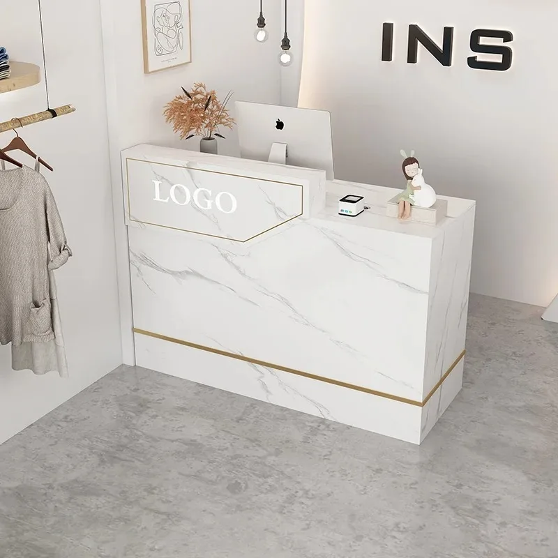 Office Furniture Center - เคาน์เตอร์ต้อนรับน่ารักไม่เหมือนใคร ดีไซน์เก๋ พร้อมที่เก็บของอย่างมืออาชีพ เคาน์เตอร์บาร์สุดเท่ สไตล์เรโทร เฟอร์นิเจอร์เชิงพาณิชย์