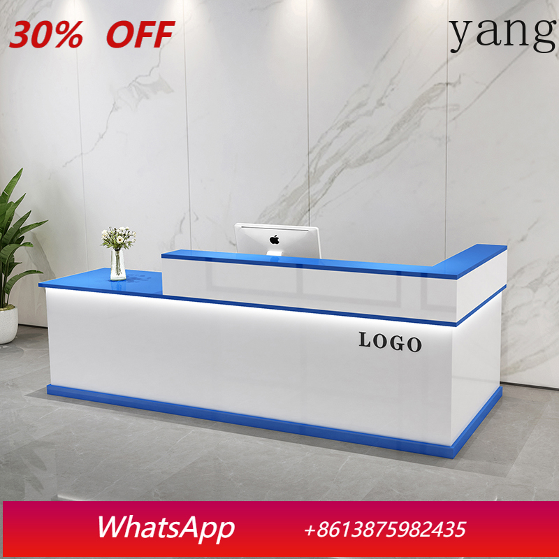 Office Furniture Usa - เคาน์เตอร์ต้อนรับหรูหราสำหรับผู้บริหาร แบบกำหนดเอง สำหรับธุรกิจความงาม สไตล์อเมริกัน เฟอร์นิเจอร์สำนักงาน