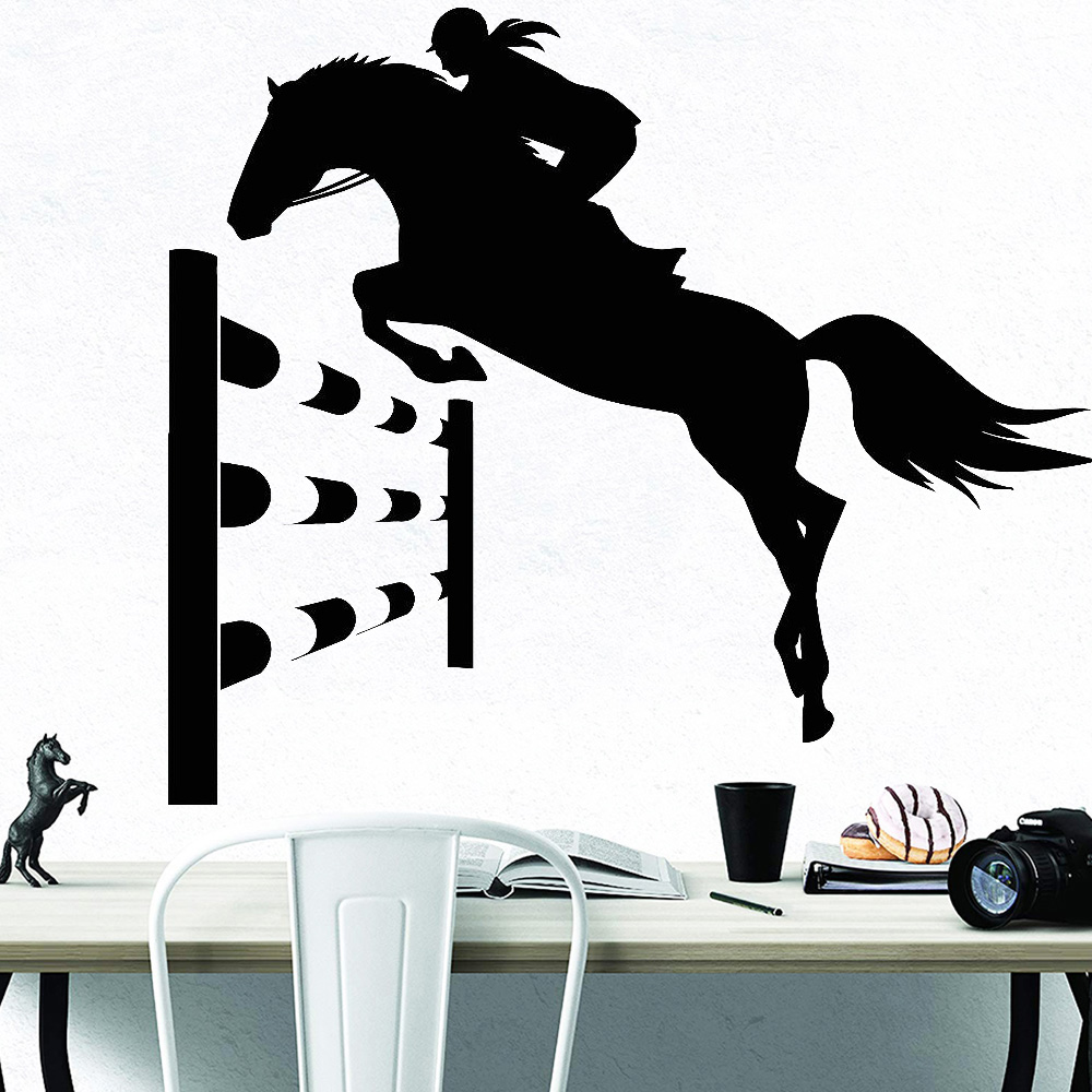 ขี่ม้ากีฬา Wall Decals Horse R - Office Furniture Usa บทวิจารณ์และราคา