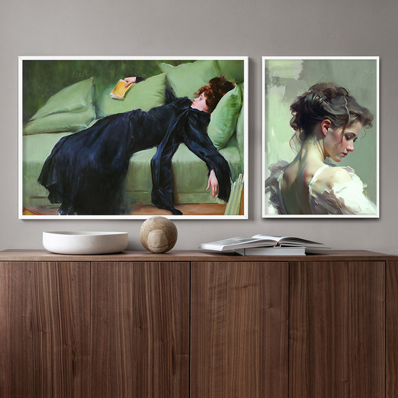 การอ่าน Vintage ภาพเขียนสีน้ำม - Office Furniture Hon บทวิจารณ์และราคา