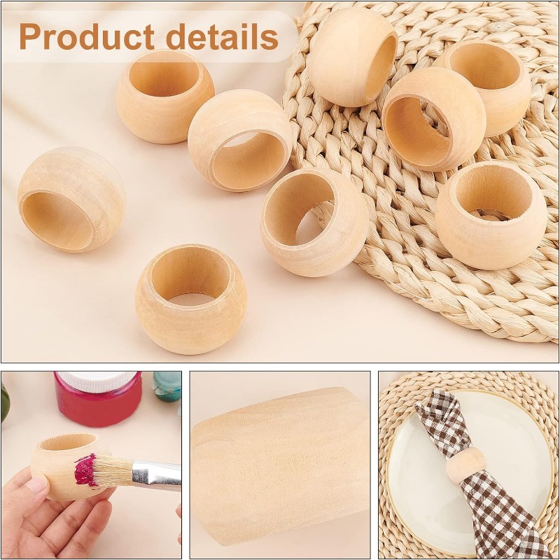 10pcs ไม้แหวนผ้าเช็ดปาก Servie - Conference Table Round บทวิจารณ์และราคา