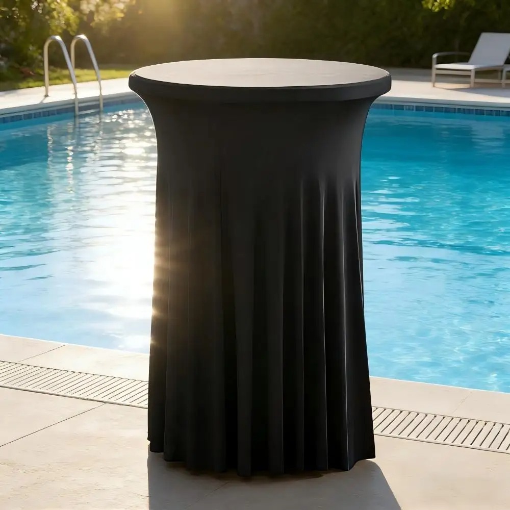 ผ้าคลุมโต๊ะทรงกลมสีพื้นแบบยืดไ - Conference Table Round บทวิจารณ์และราคา