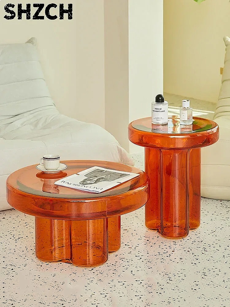 โต๊ะกาแฟกระจกทรงกลมสไตล์นอร์ดิ - Conference Table Round บทวิจารณ์และราคา