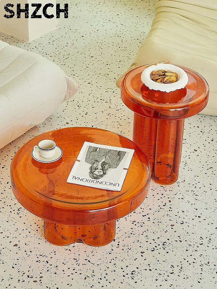 โต๊ะกาแฟกระจกทรงกลมสไตล์นอร์ดิ - Conference Table Round บทวิจารณ์และราคา