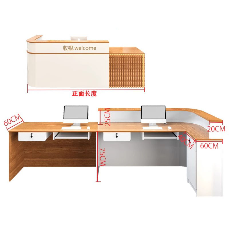 โต๊ะต้อนรับหรูหราทันสมัย ดีไซน - Office Furniture Usa บทวิจารณ์และราคา